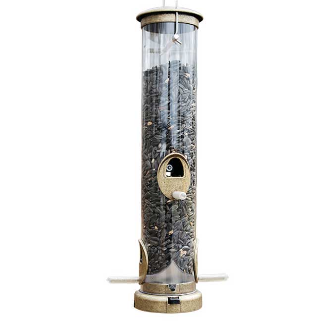 Aspects Quick Clean Brass Bird Seed Tube Feeder Medium Birds Choice