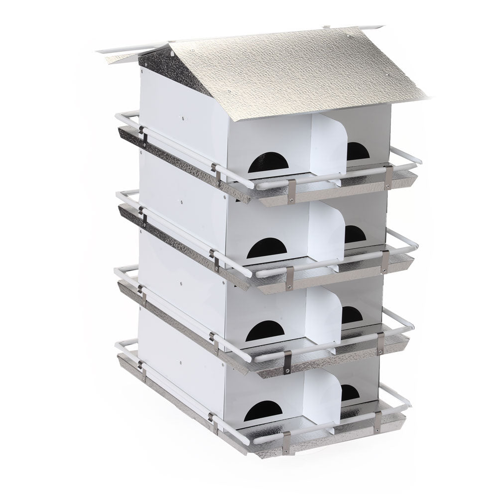 Purple Martin House with Starling Resistant Entrance Holes 4 Floor 16