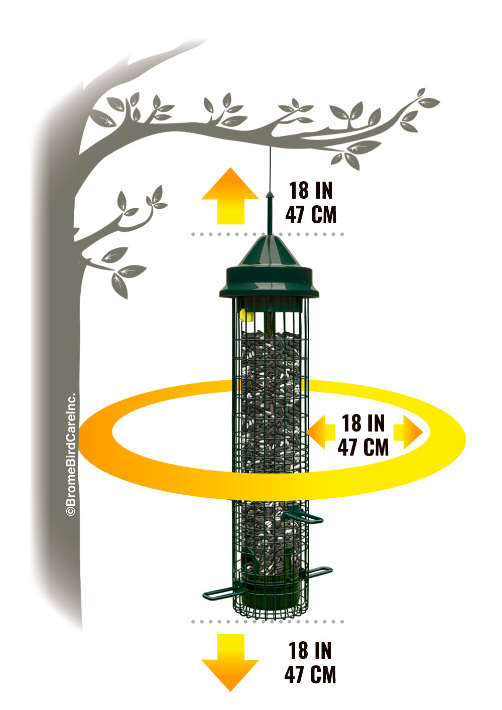 Brome Squirrel Buster Classic Squirrel-proof Bird Feeder - Birds Choice