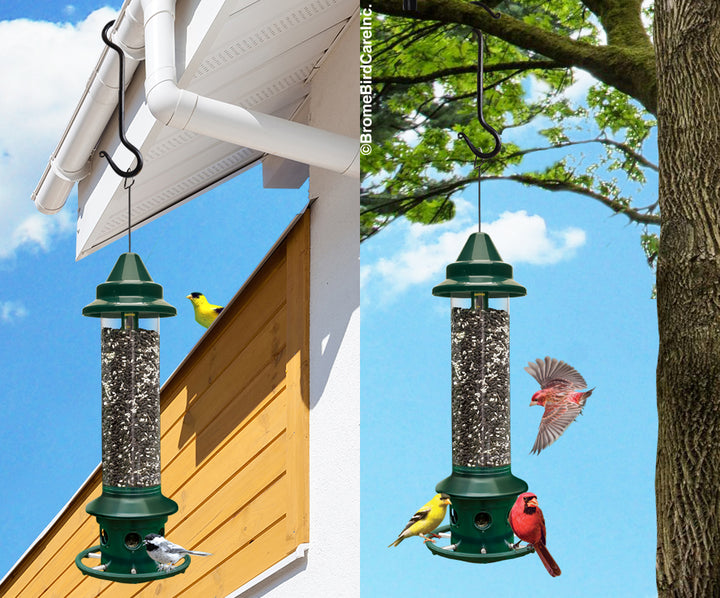 Brome Squirrel Buster Plus Squirrel-proof Bird Feeder w/Cardinal Ring - Birds Choice