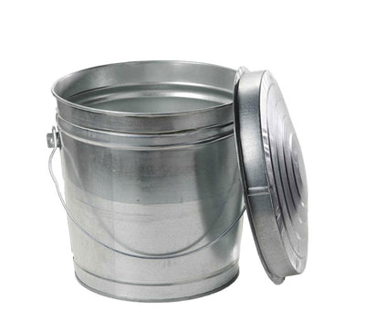 Galvanized Steel Locking Lid Seed Can with Lid-10 Gallon
