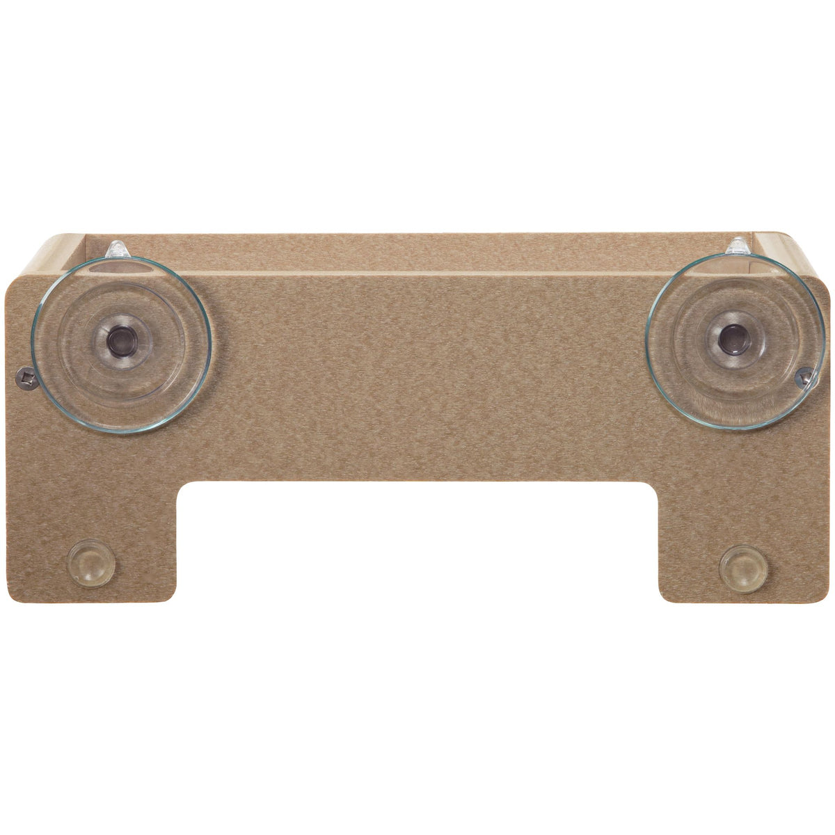 Platform Bird Feeder Window Mount in Taupe Recycled Plastic Small - Birds Choice