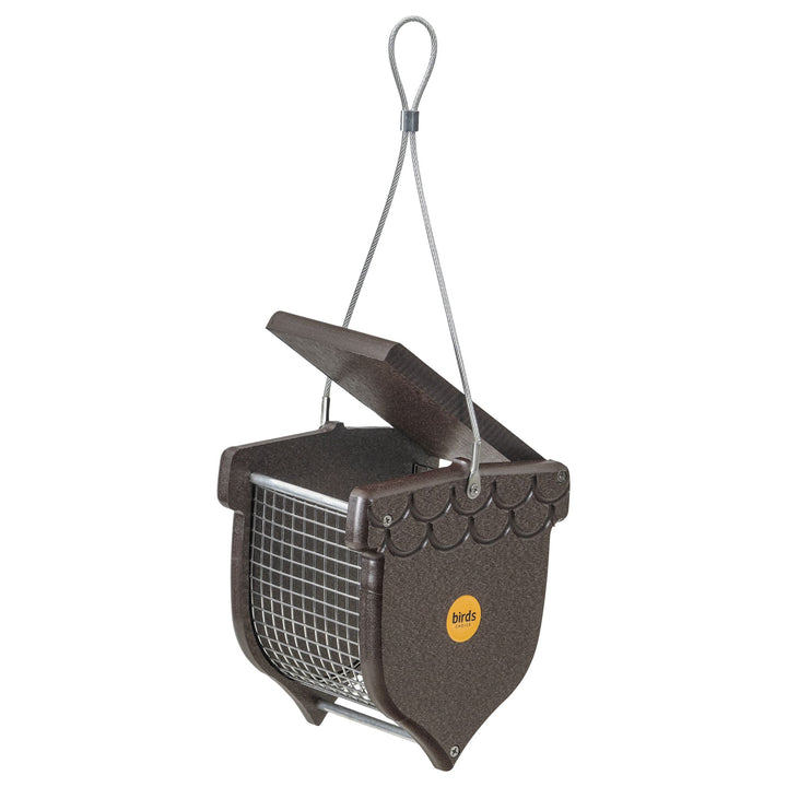 Shelled Peanut Bird Feeder in Brown Recycled Plastic - Birds Choice