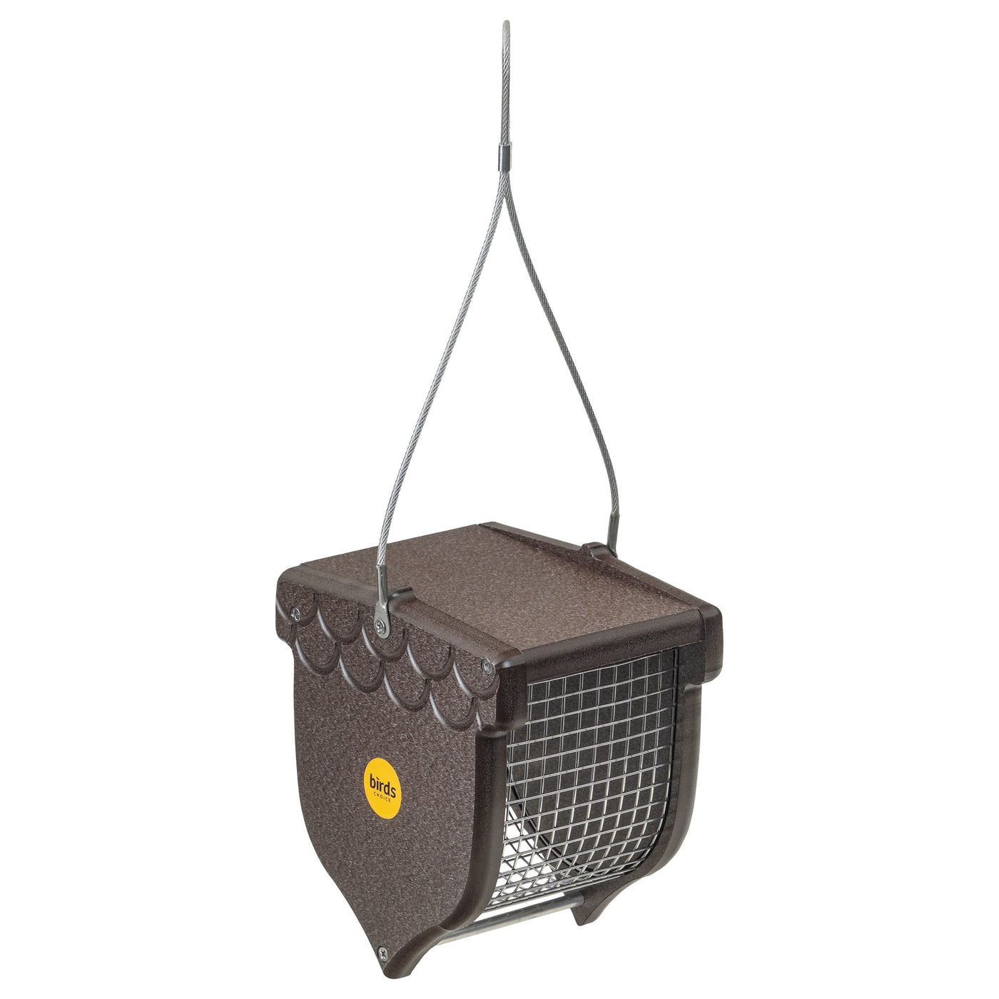 Shelled Peanut Bird Feeder in Brown Recycled Plastic