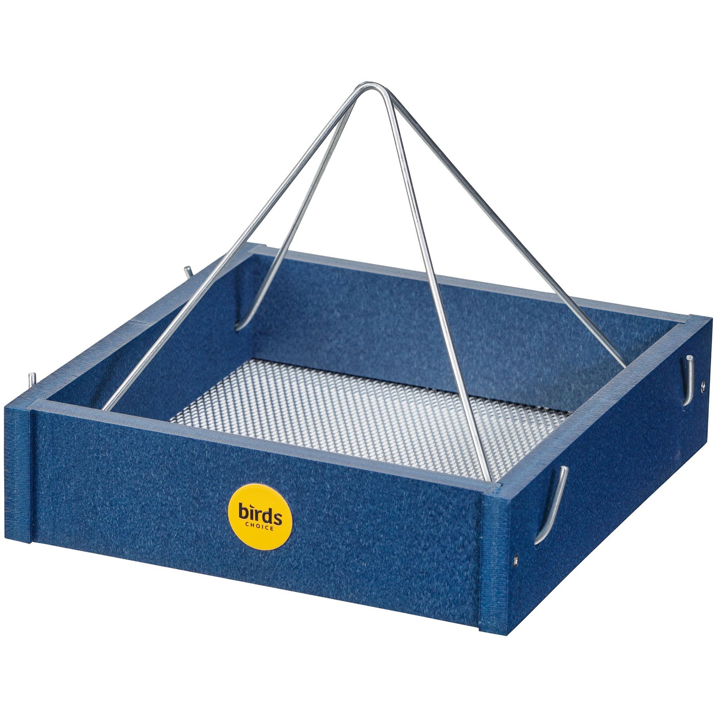 Small Hanging Tray Bird Feeder in Blue Recycled Plastic - Birds Choice