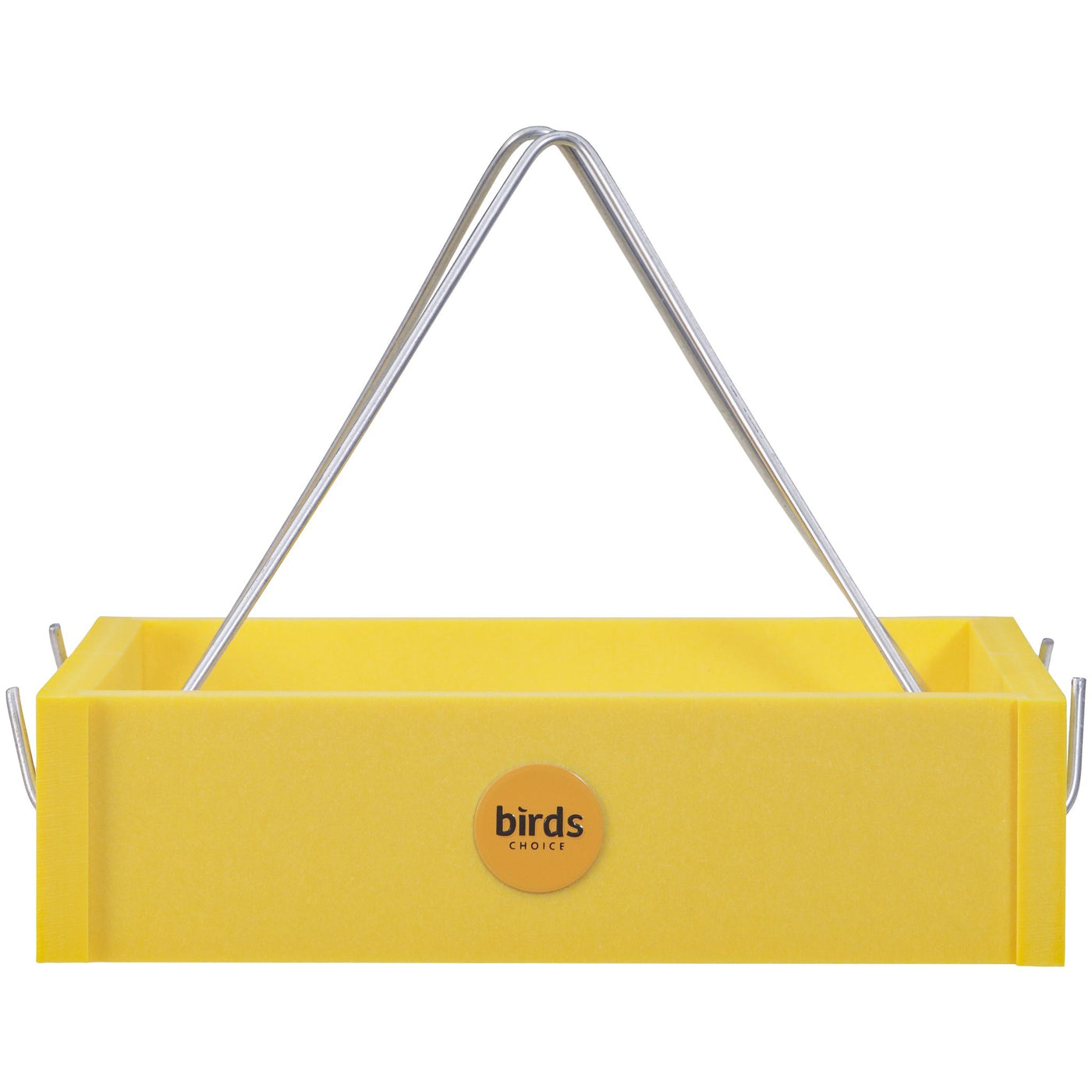 Small Hanging Tray Bird Feeder in Yellow Recycled Plastic - Birds Choice