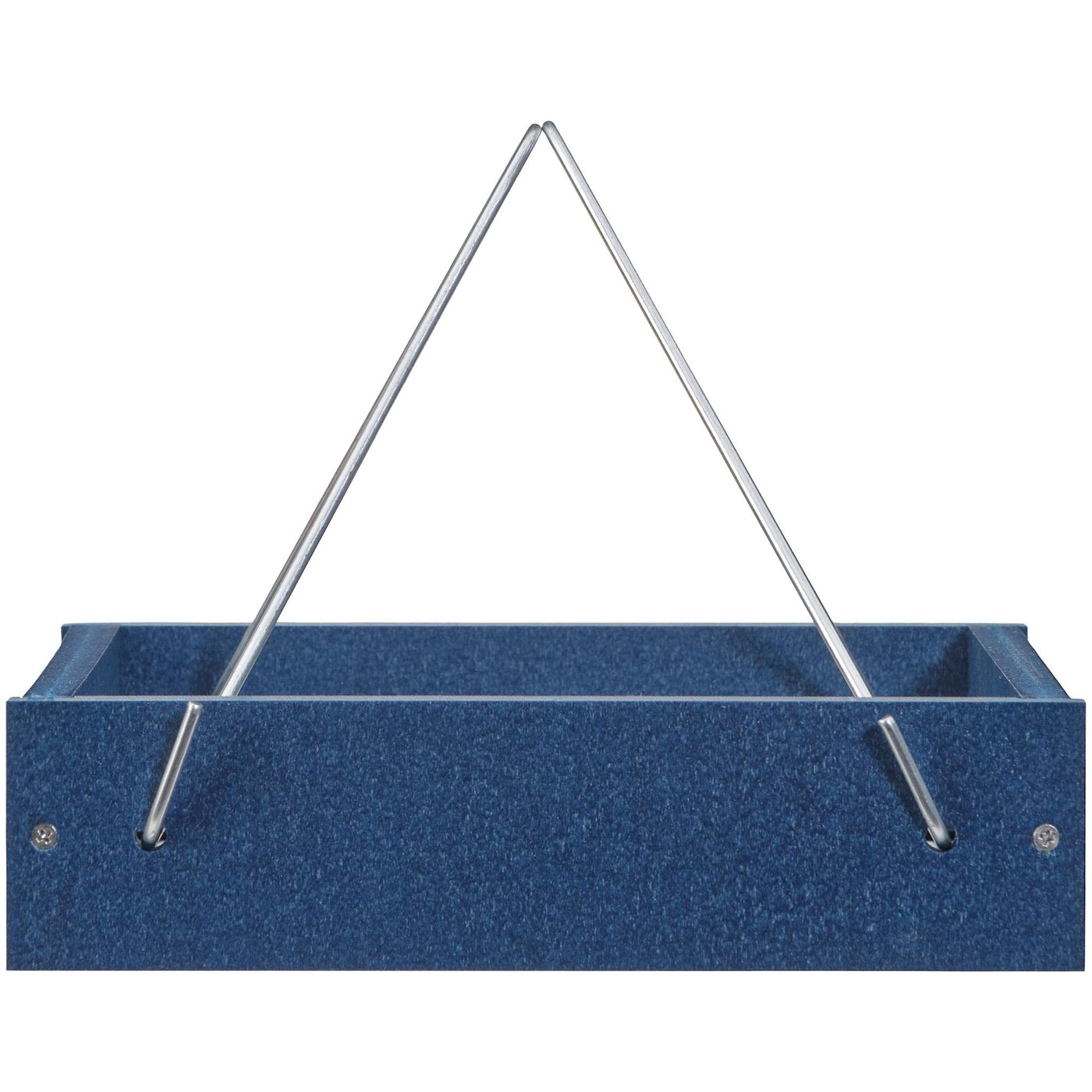 Small Hanging Tray Bird Feeder in Blue Recycled Plastic - Birds Choice