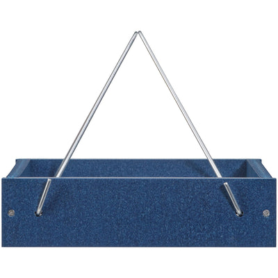 Small Hanging Tray Bird Feeder in Blue Recycled Plastic - Birds Choice