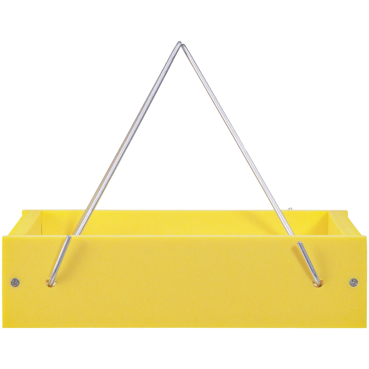 Small Hanging Tray Bird Feeder in Yellow Recycled Plastic - Birds Choice