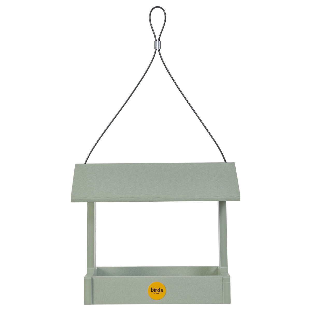Recycled Plastic Fly-Thru Feeder in Sage Green - Birds Choice