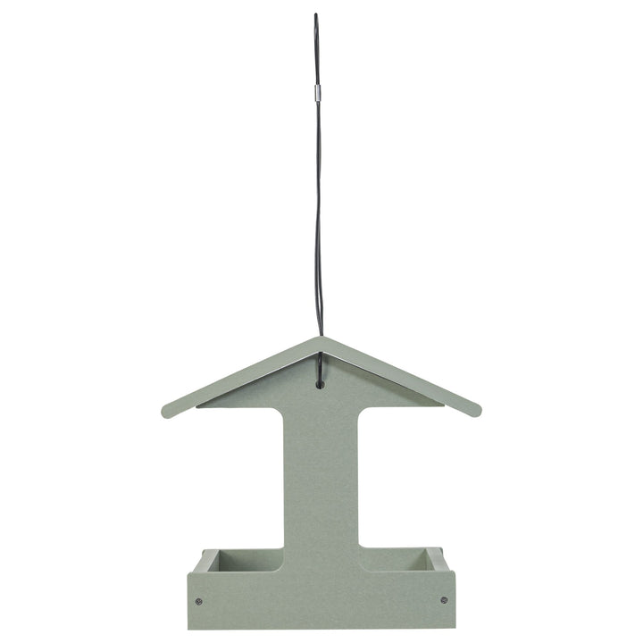 Recycled Plastic Fly-Thru Feeder in Sage Green - Birds Choice