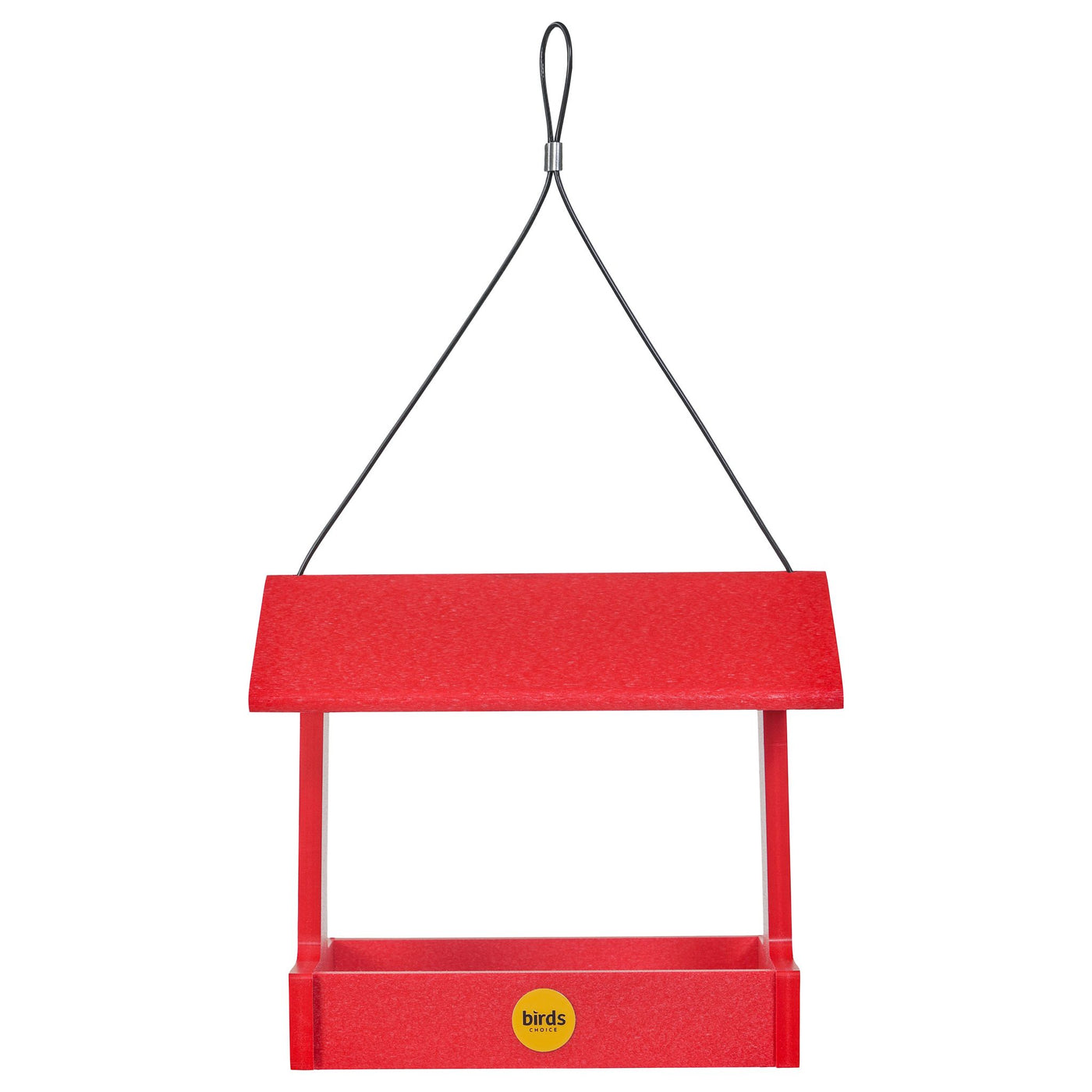 Fly-Thru Feeder in Red Recycled Plastic - Birds Choice