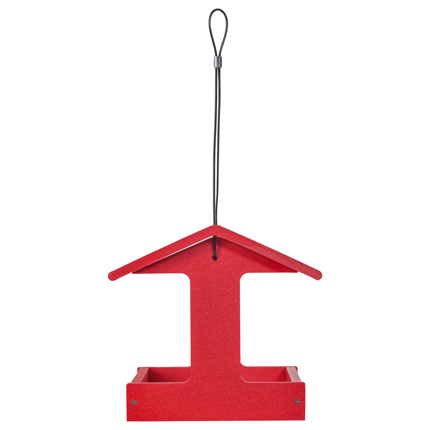 Fly-Thru Feeder in Red Recycled Plastic - Birds Choice