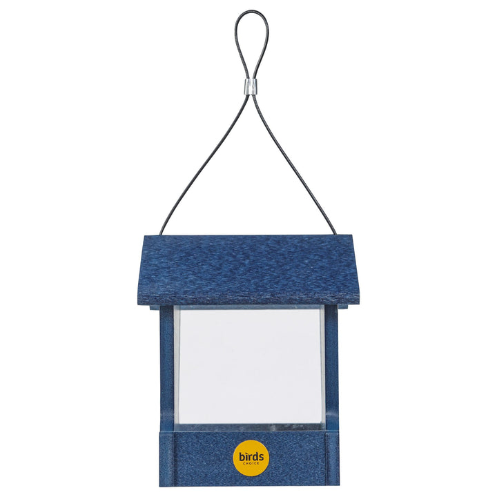 Small Hopper Feeder in Blue Recycled Plastic - Birds Choice