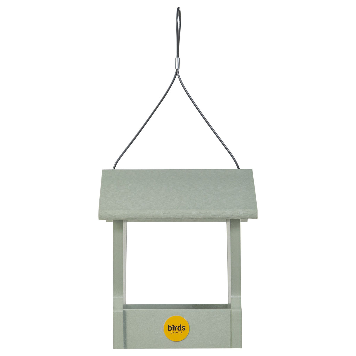 Small Hopper Feeder in Sage Green Recycled Plastic - Birds Choice