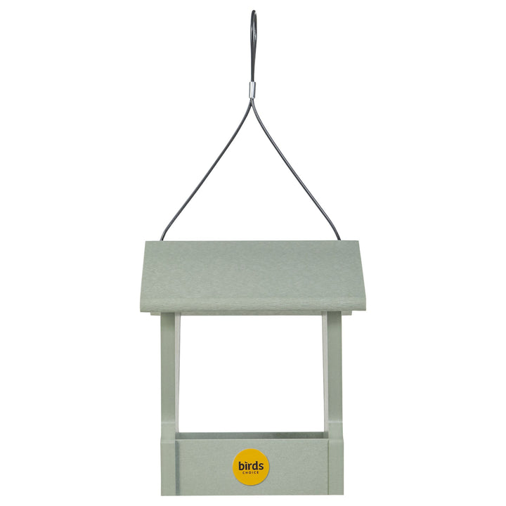 Small Hopper Feeder in Sage Green Recycled Plastic - Birds Choice
