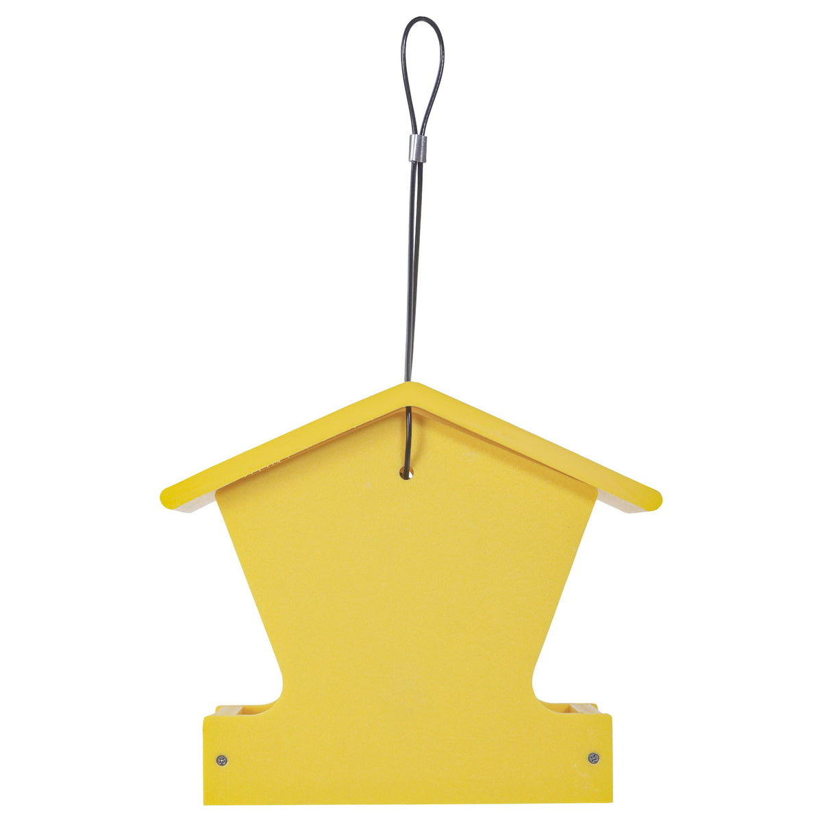 Small Hopper Feeder in Yellow Recycled Plastic - Birds Choice