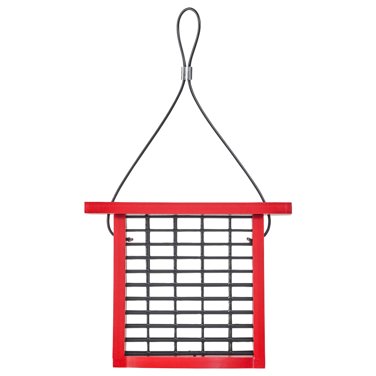 Recycled Plastic Suet Feeder in Red - Birds Choice