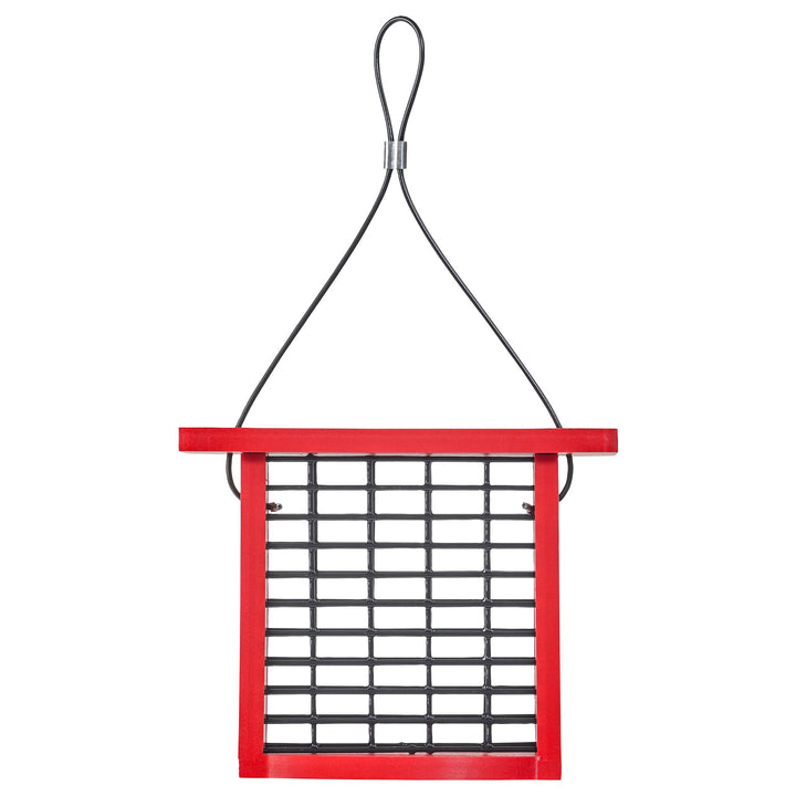 Recycled Plastic Suet Feeder in Red - Birds Choice