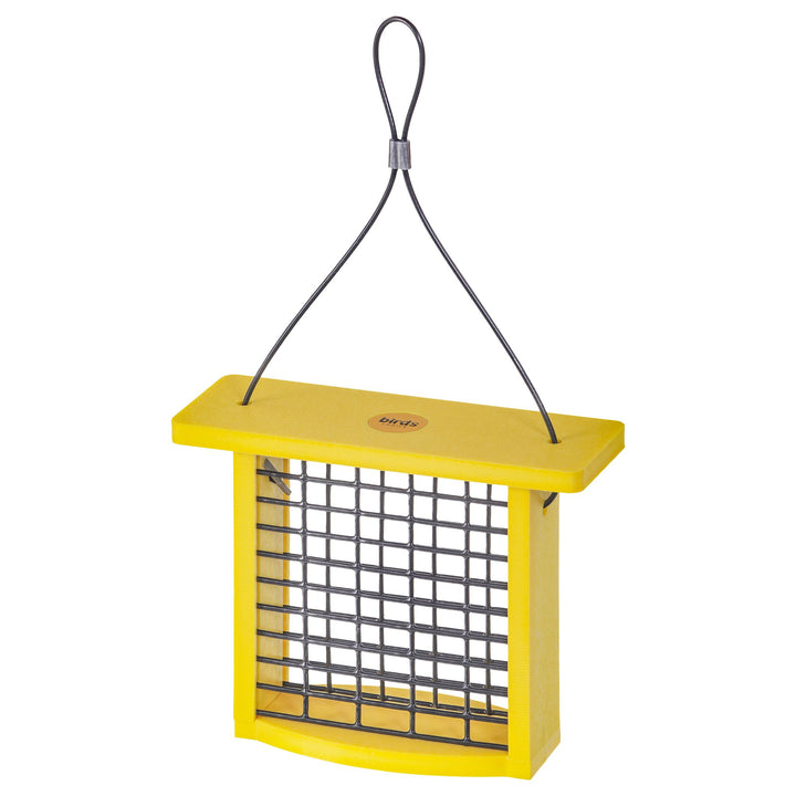 Recycled Plastic Suet Feeder in Yellow - Birds Choice