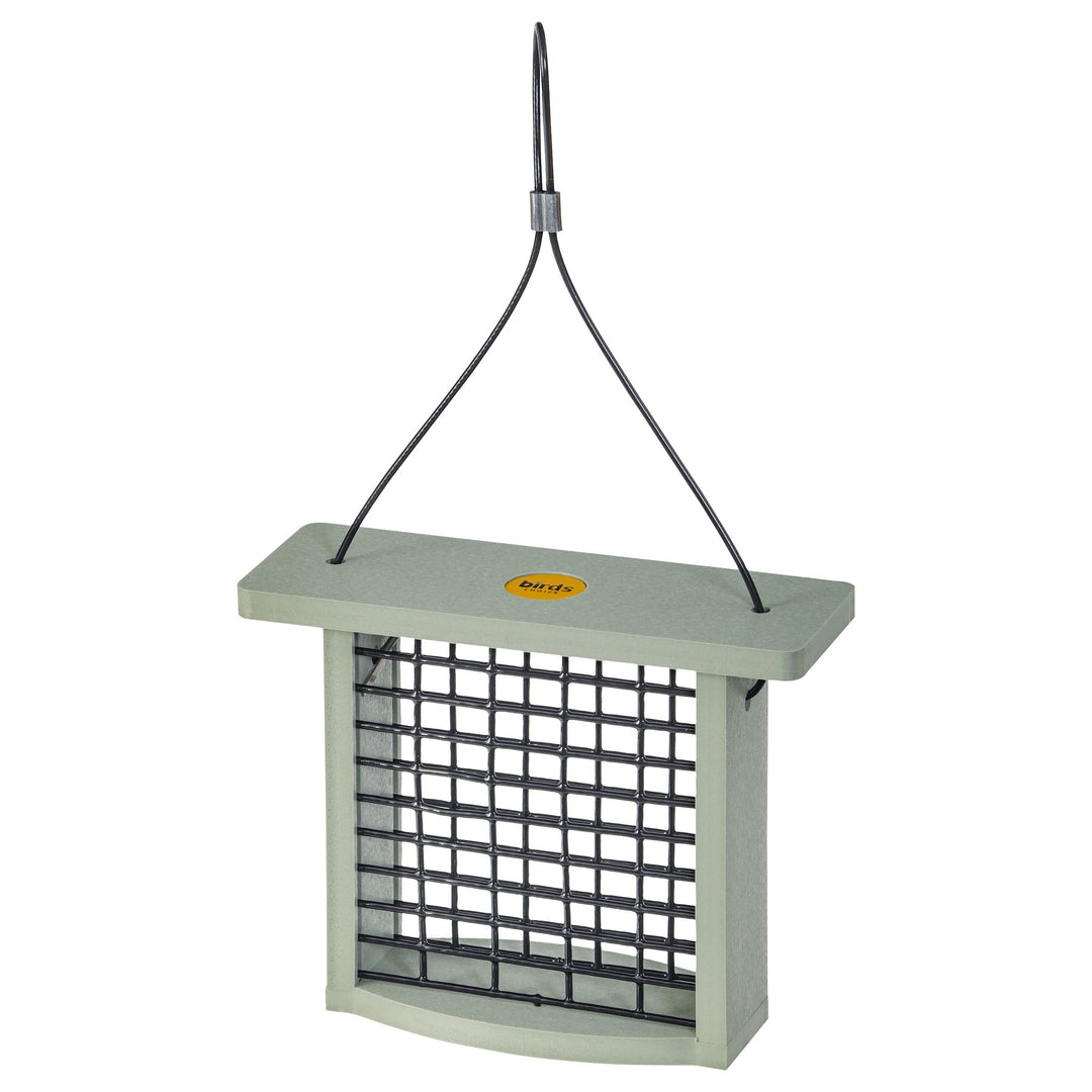 Recycled Plastic Suet Feeder in Sage Green - Birds Choice