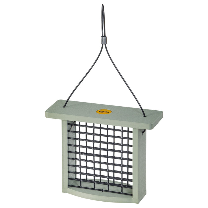 Recycled Plastic Suet Feeder in Sage Green - Birds Choice