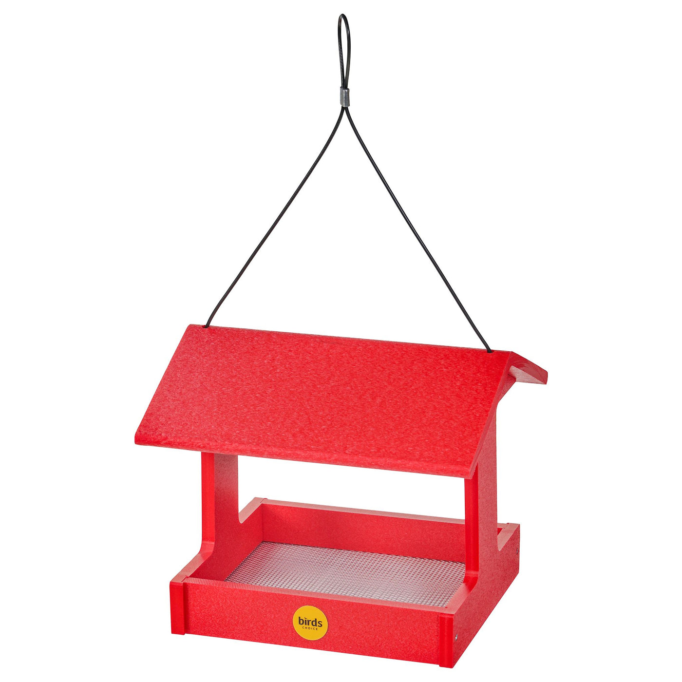 Fly-Thru Feeder in Red Recycled Plastic - Birds Choice