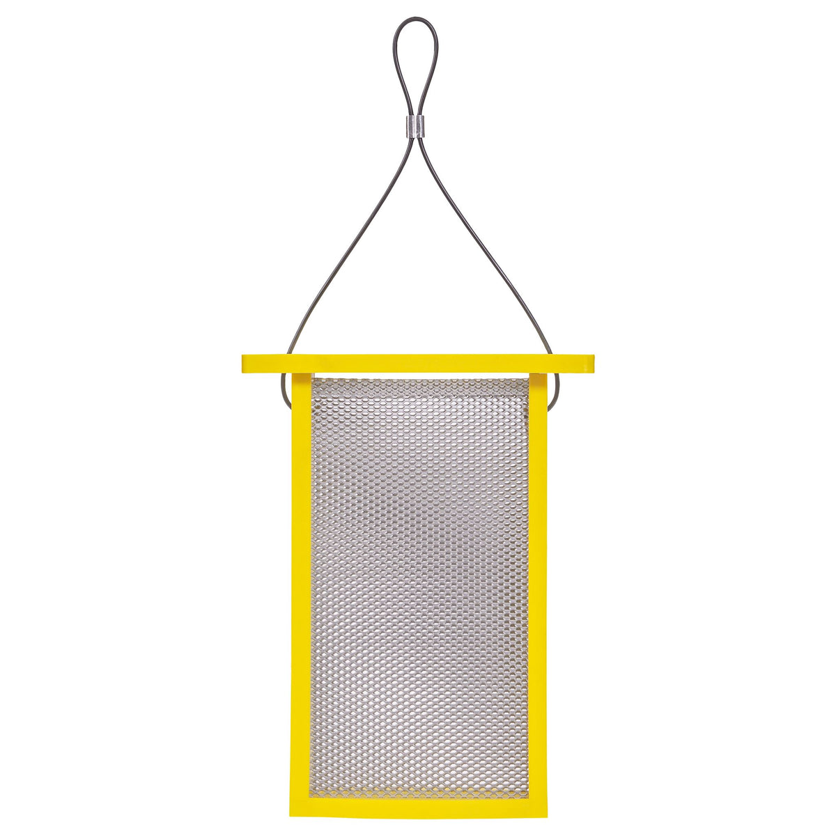 Tall Finch Bird Feeder in Yellow Recycled Plastic - Birds Choice