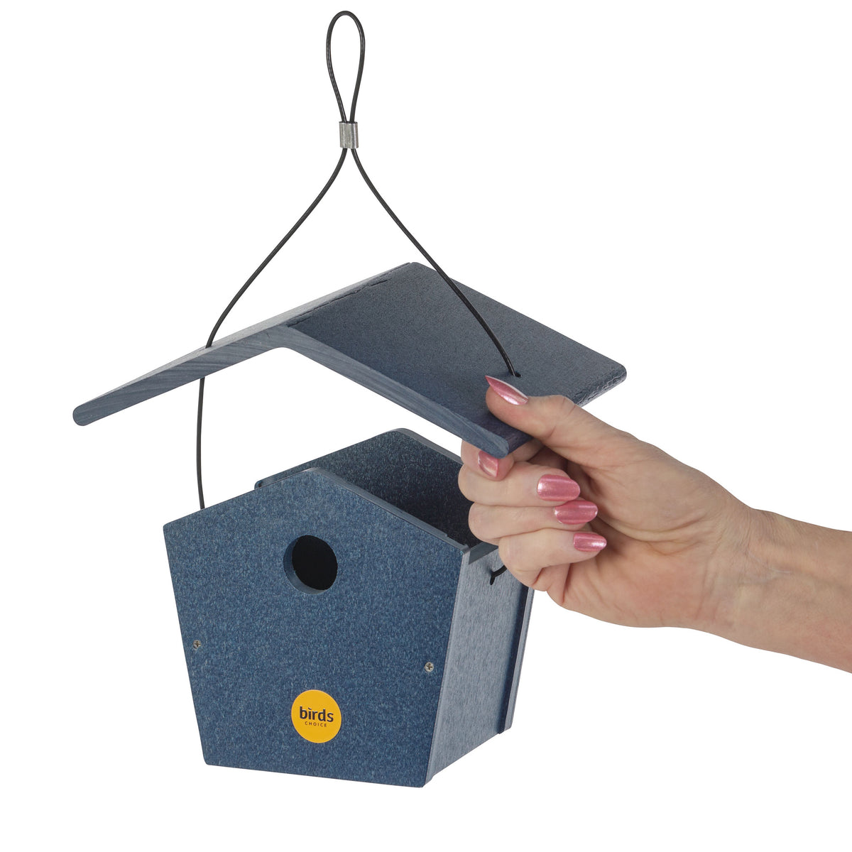 Wren House in Blue Recycled Plastic - Birds Choice