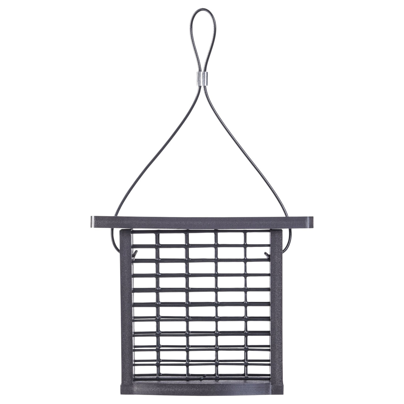 Recycled Plastic Suet Feeder in Black - Birds Choice