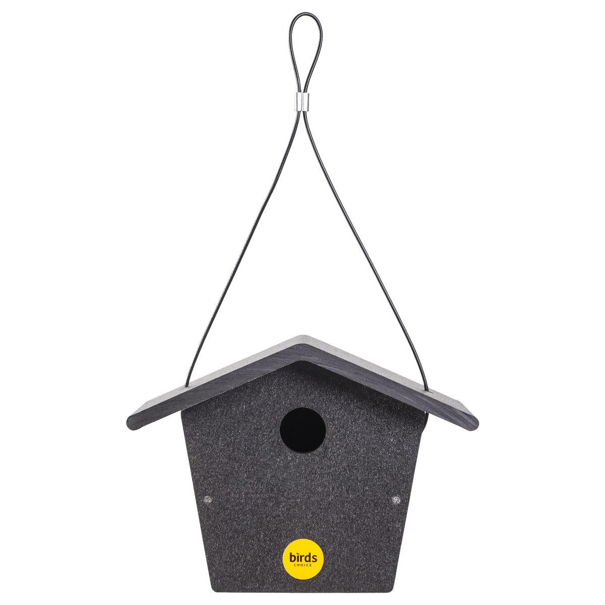 Wren House in Black Recycled Plastic - Birds Choice