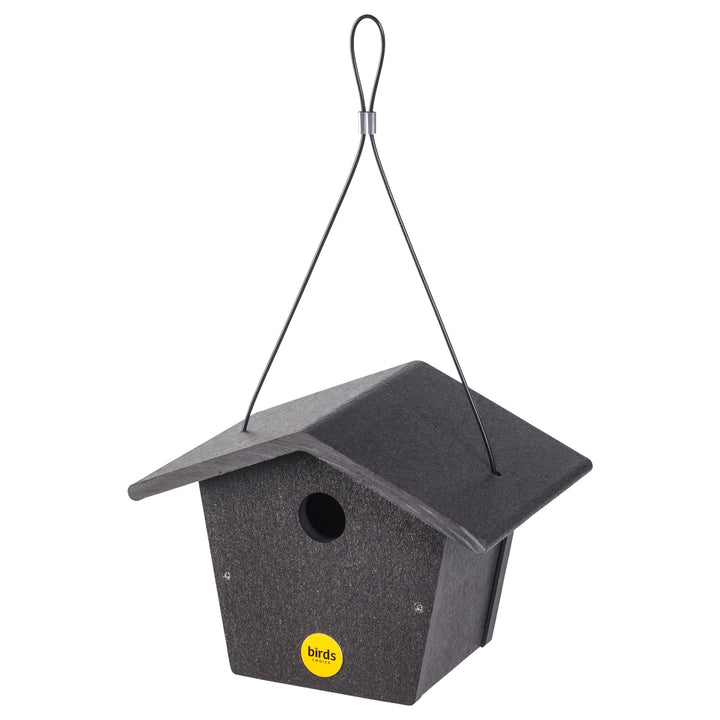 Wren House in Black Recycled Plastic - Birds Choice