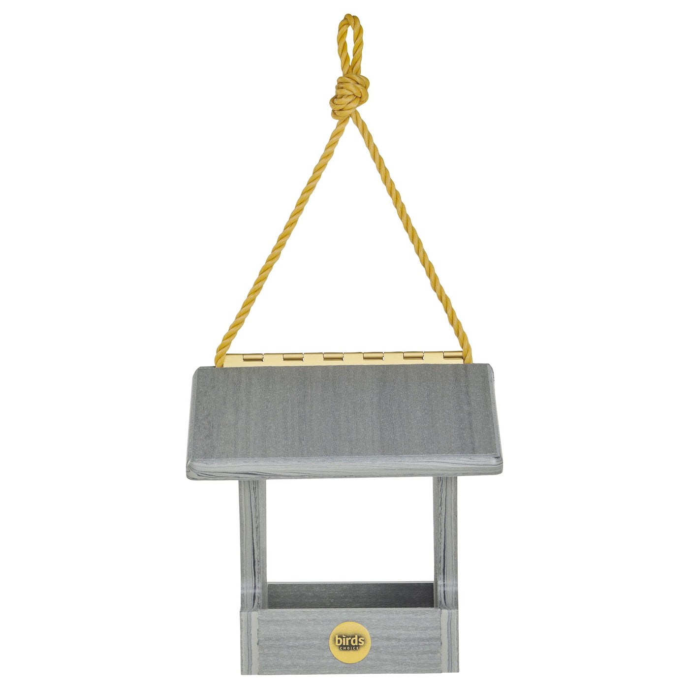 Modern Farmhouse Small Hopper Feeder in Driftwood