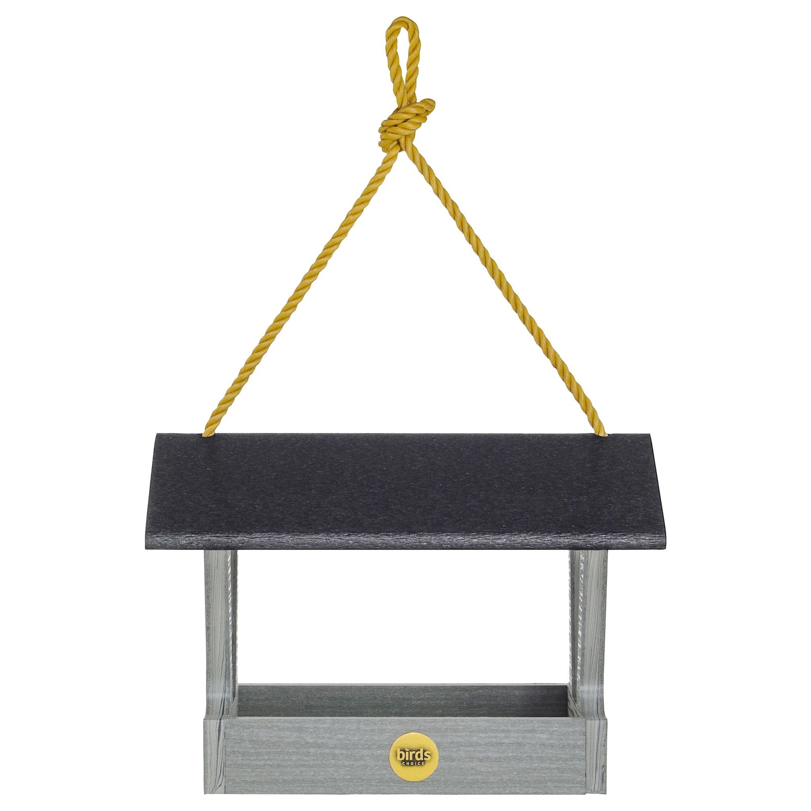 Modern Farmhouse Fly-Thru Feeder in Driftwood - Birds Choice