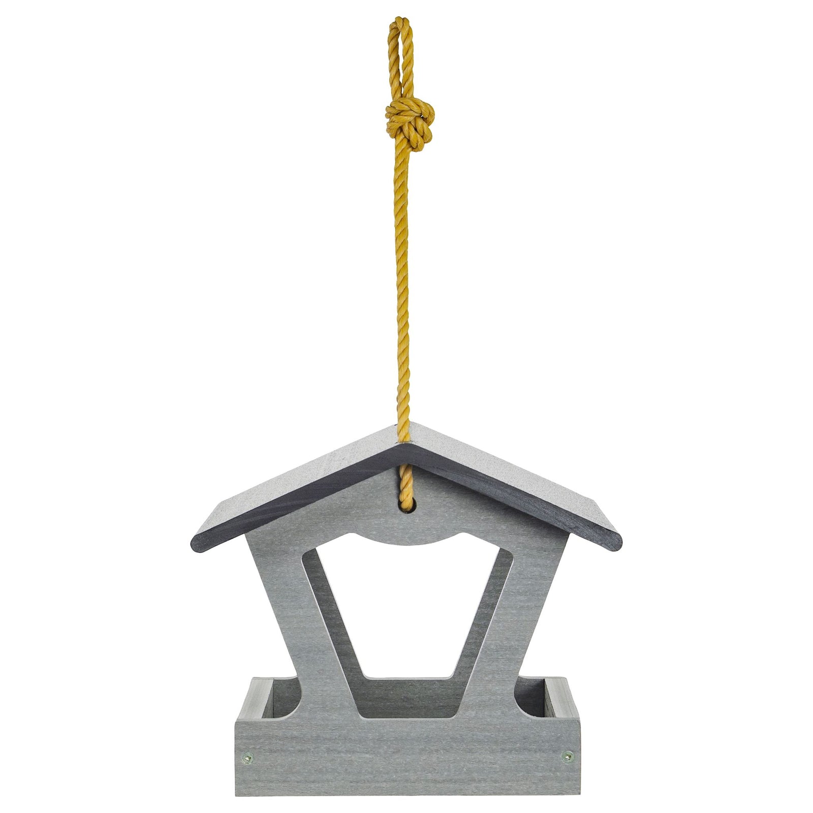 Modern Farmhouse Fly-Thru Feeder in Driftwood - Birds Choice