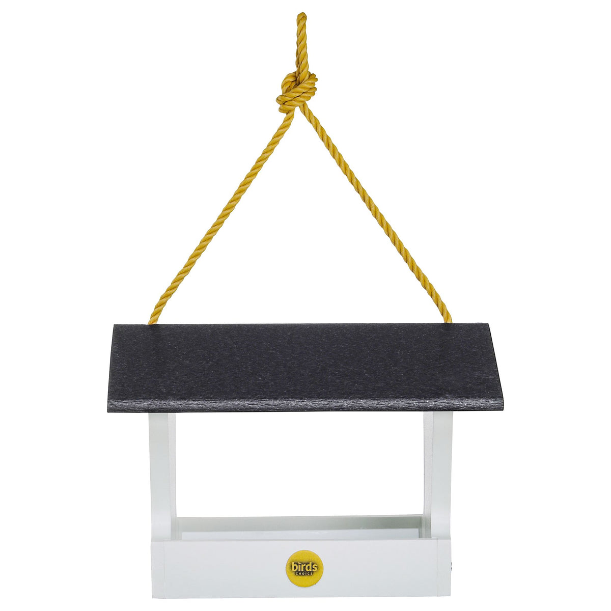 Modern Farmhouse Medium Hopper Bird Feeder in Black and White - Birds Choice
