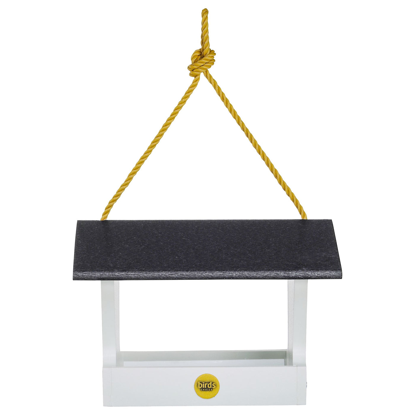 Modern Farmhouse Medium Hopper Bird Feeder in Black and White