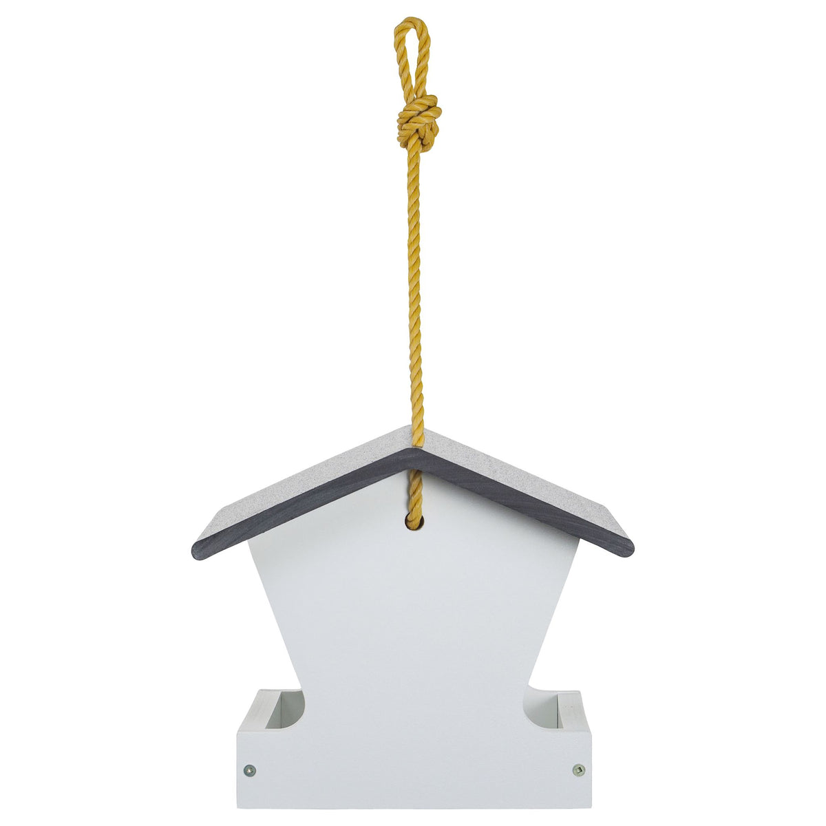 Modern Farmhouse Medium Hopper Bird Feeder in Black and White - Birds Choice