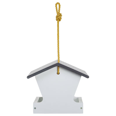 Modern Farmhouse Medium Hopper Bird Feeder in Black and White