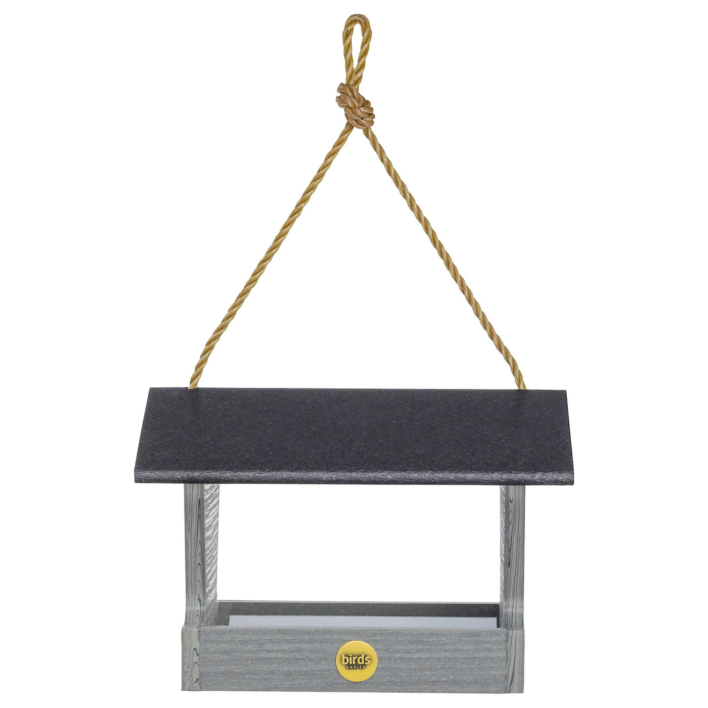 Modern Farmhouse Medium Hopper Feeder in Driftwood