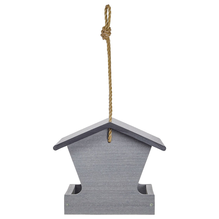 Modern Farmhouse Medium Hopper Feeder in Driftwood - Birds Choice