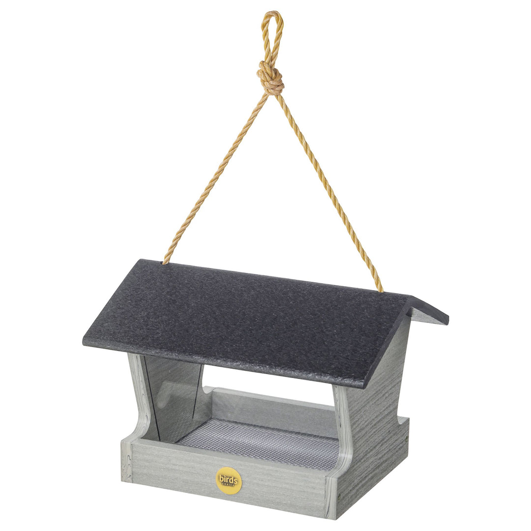Modern Farmhouse Medium Hopper Feeder in Driftwood - Birds Choice