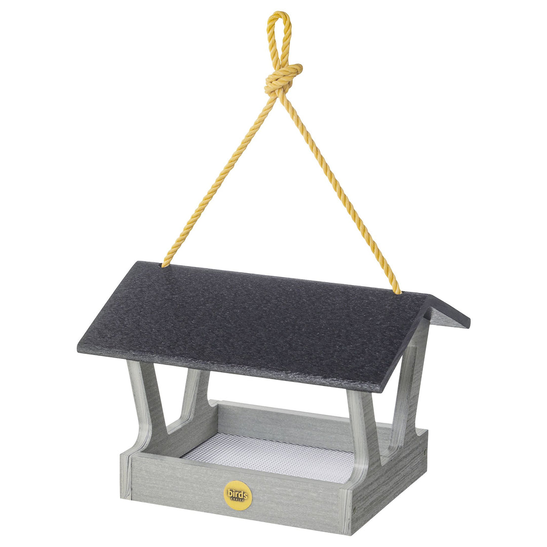 Modern Farmhouse Fly-Thru Feeder in Driftwood - Birds Choice