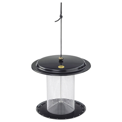 Modern Farmhouse Sunflower Seed Bird Feeder in Black and White