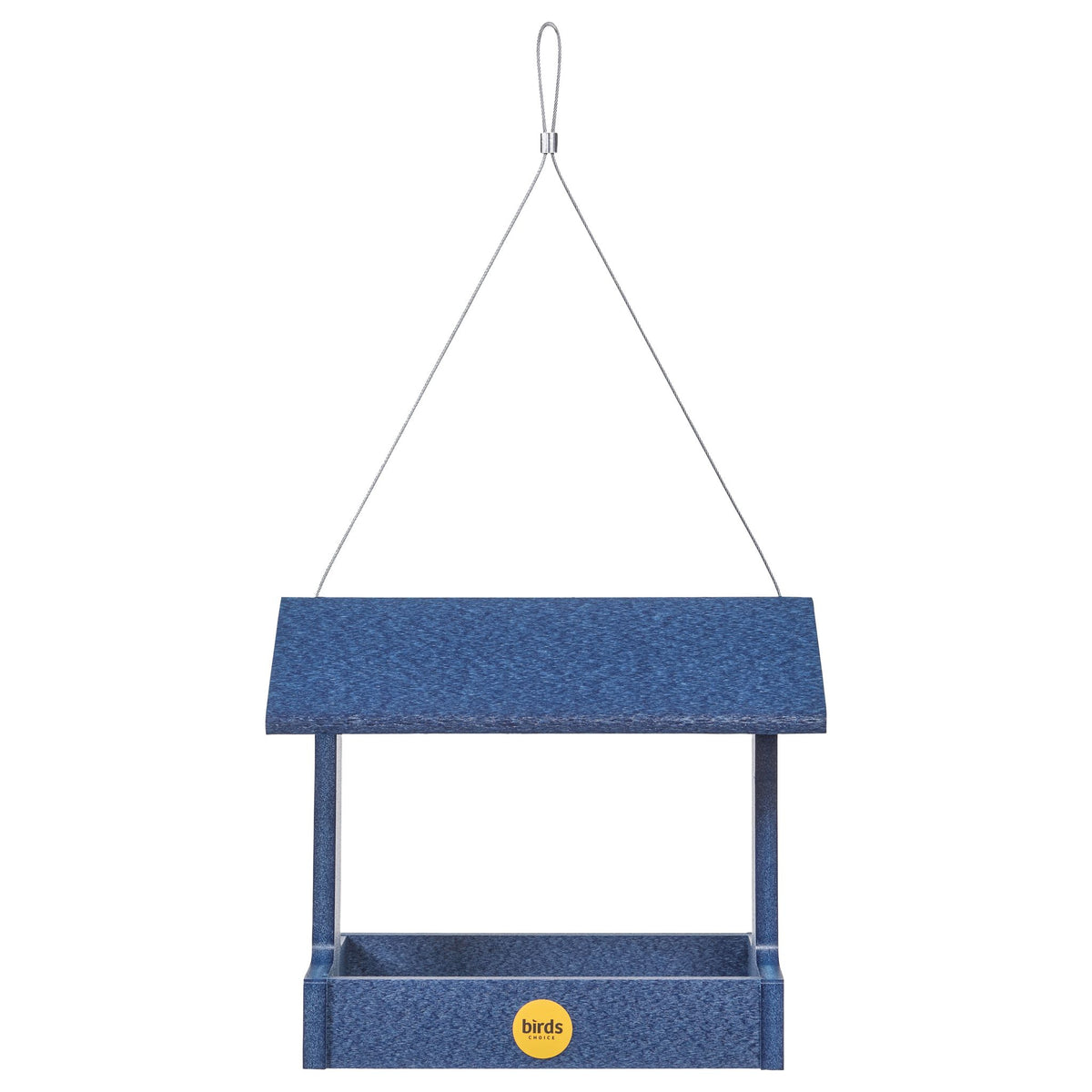 Hanging Small Fly-Thru Bird Feeder in Dark Blue - Birds Choice