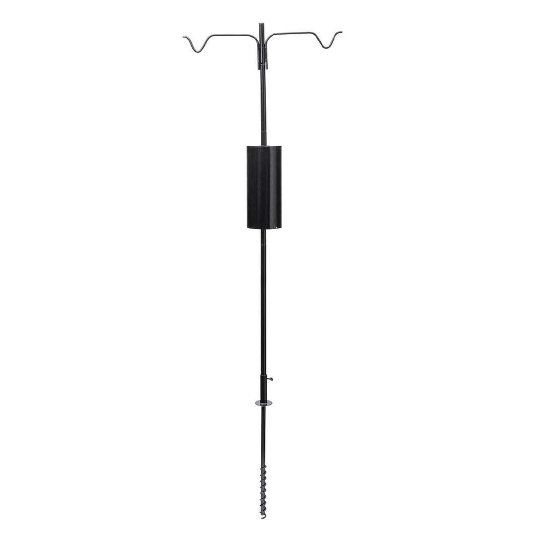 2 Arm Complete Bird Feeder Pole Set with Squirrel Baffle - Birds Choice