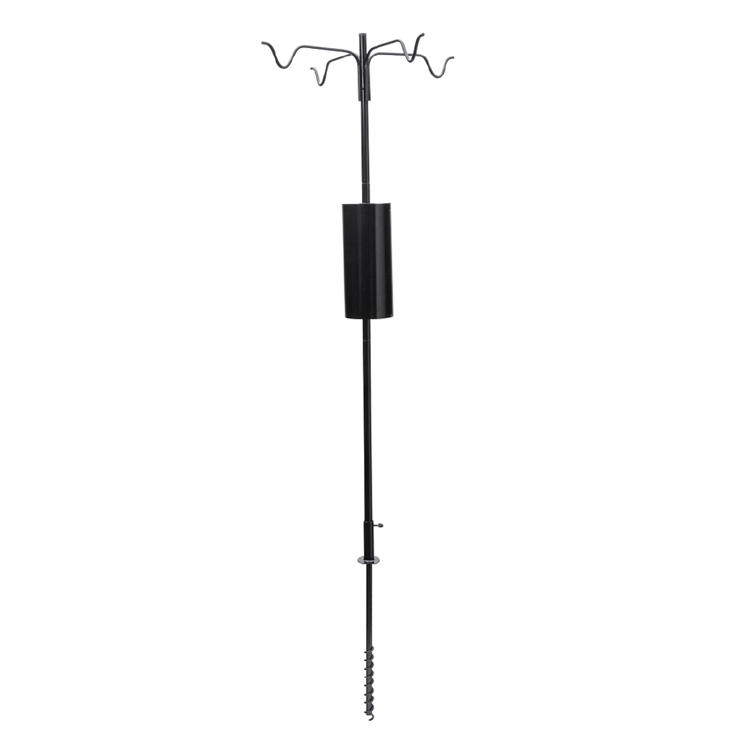 4 Arm Complete Bird Feeder Pole Set with Squirrel Baffle - Birds Choice