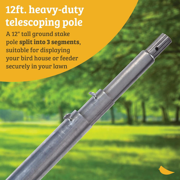 12 ft. Heavy Duty Telescoping Pole for Purple Martin House - Birds Choice
