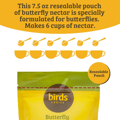 Butterfly Nectar 7.5 oz. Resealable Pouch - Birds Choice