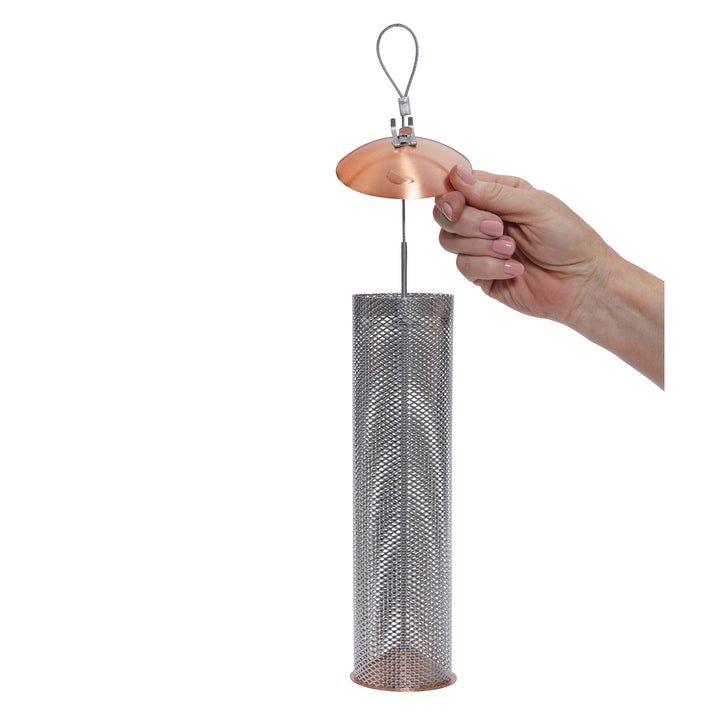 Copper Mesh Tube Feeder for Finches Small - Birds Choice